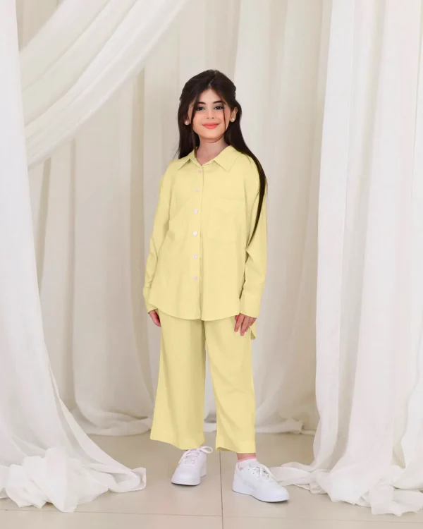 Front Button Girl Two Pieces Co Ord Set - Image 8